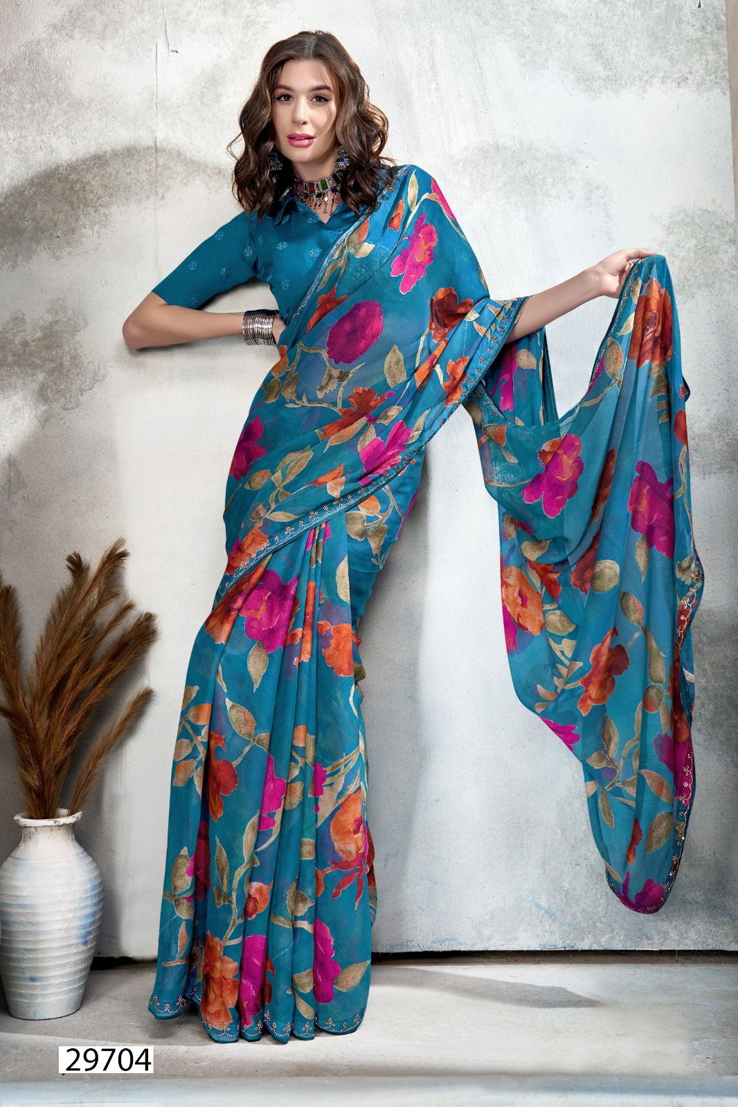 Manika Vol 2 By Vallabhi Swarovski Work Designer Sarees Wholesale Price In Surat